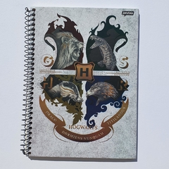 Caderno Colegial Harry Potter 80 folhas - Capa Gelo - Jandaia