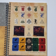 Caderno Colegial Harry Potter 80 folhas - Capa Gelo - Jandaia - Papelaria Te Vira Linda