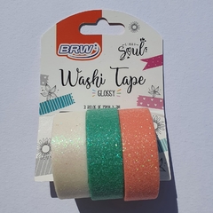 Washi Tape Glossy - BRW - Papelaria Te Vira Linda