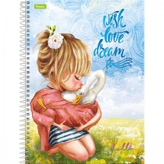 CADERNO CAPA DURA DOLL 1 MATÉRIA - FORONI na internet