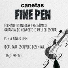 CANETA FINE PEN - PRETO - FABER-CASTELL - loja online