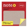 BLOCO DE NOTAS ADESIVAS KRAFT 76MMX76MM 100 FLS - MOLIN