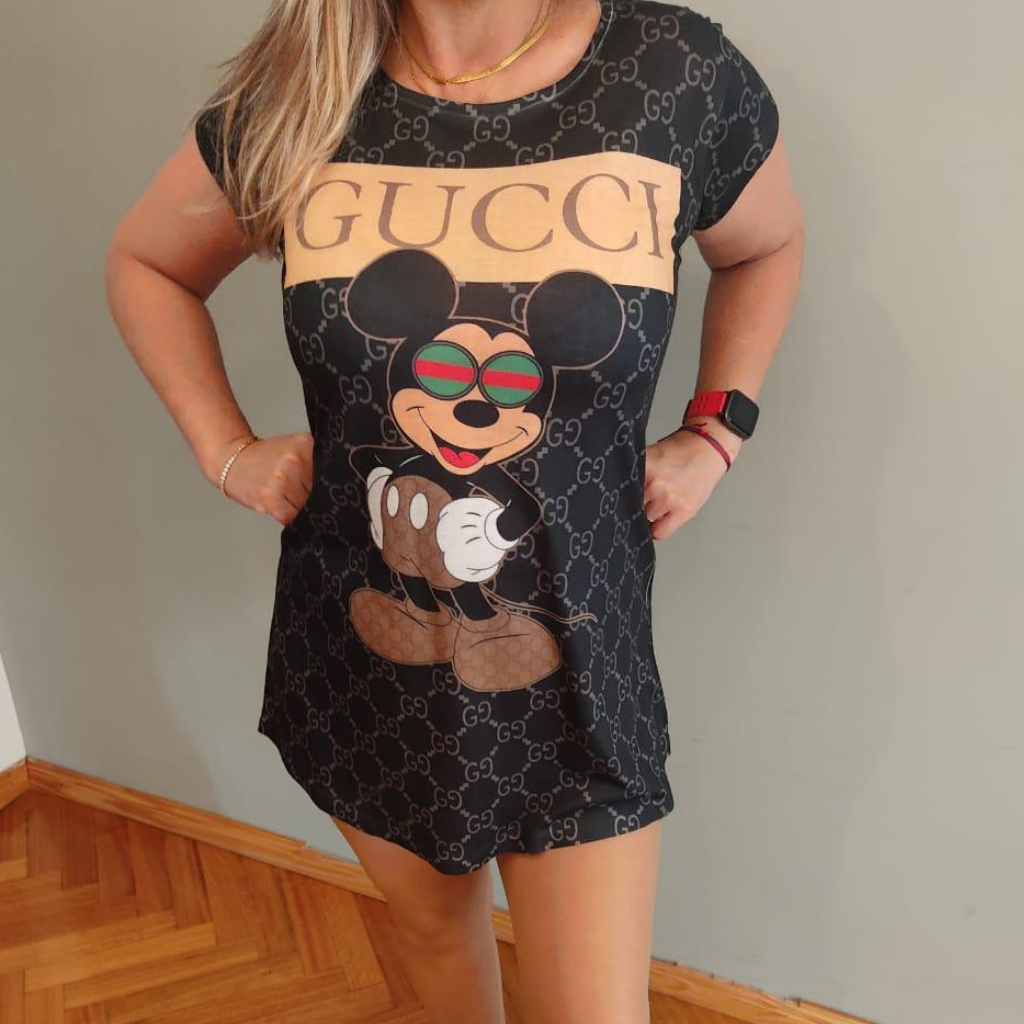Vestido gucci mickey mouse best sale
