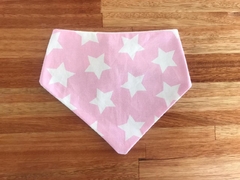 Babero Bandana Estrellas Rosa