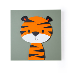 Quadro Tigre Coleção Safári