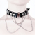 Choker Venus - Cuero Negro Mate - Monse