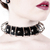 Choker Lestat - Cuero Negro satinado