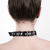 Choker Akasha - Cuero Negro mate - comprar online