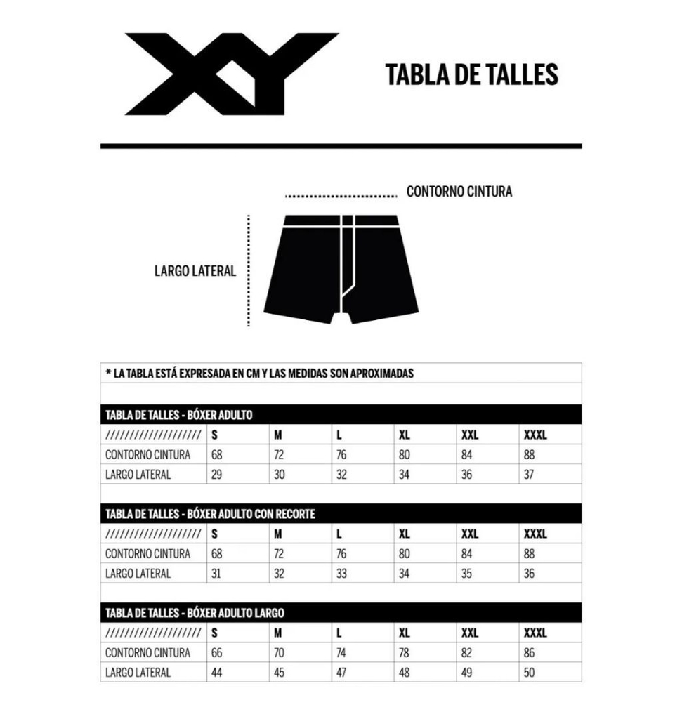 Tabla de best sale talles boxer