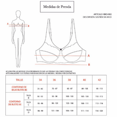 CORPIÑO REDUCTOR SIN ARO LINEA VBK AVELLANA (Art. VBKS48) - Gemma Íntima