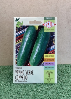 Sementes de Pepino Verde Comprido 1,30g