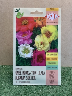 Sementes de Onze Horas Portulaca Dobrada Sortida 100mg