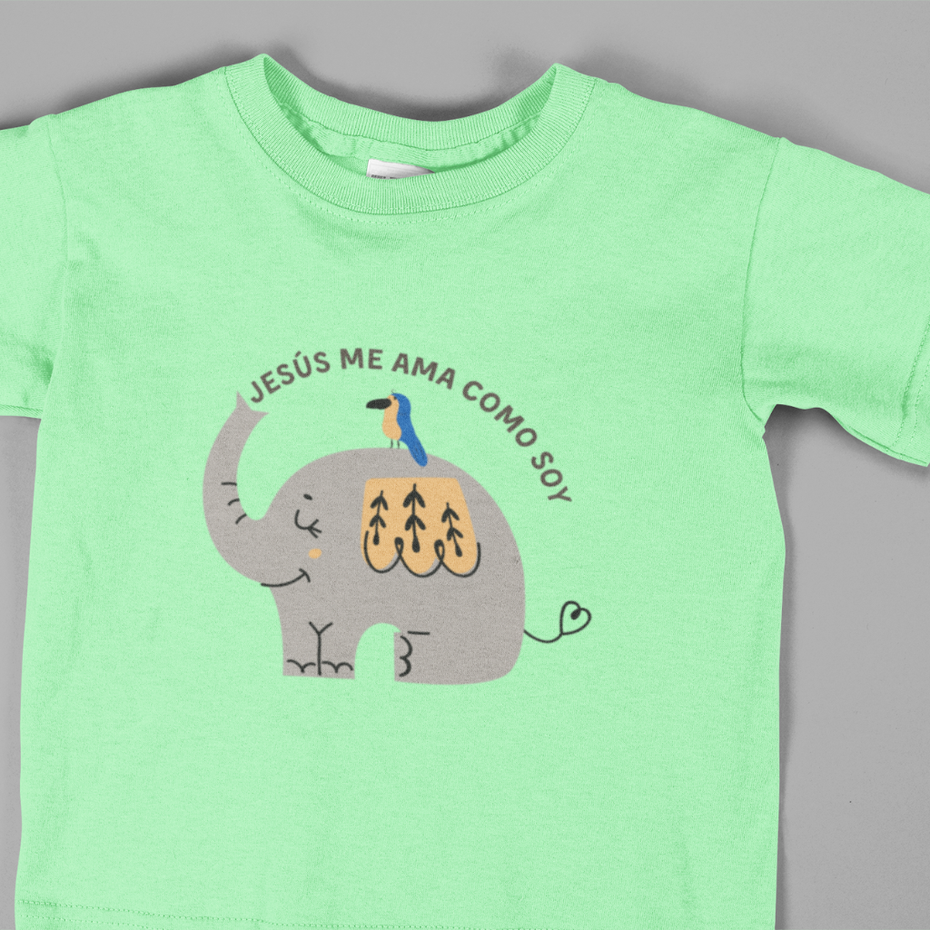 Camiseta Verde Niña – Los Tres Elefantes Tienda Online