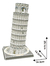 ROMPECABEZAS 3D TORRE INCLINADA DE PIZZA ITALIA 27PCS C241H CUBIC FUN - CAPRICHOS JUGUETERIA