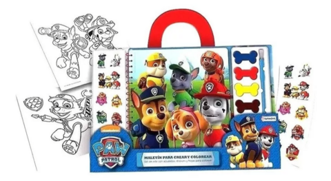 MALETIN PARA COLOREAR PAW PATROL TAPIMOVIL