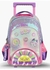 MOCHILA ESCOLAR CARRITO 18 GOOD VIBES SUNSHINE LUZ LED FOOTY COLOR LILA F2151