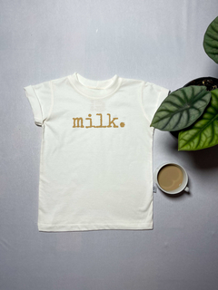 Camiseta Infantil Milk. - comprar online