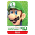 Tarjeta Nintendo Eshop $10 USD