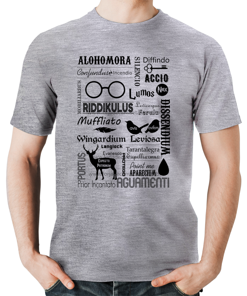 Camiseta Harry Potter Feitiços - Forja de Camisetas