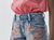 Shorts jeans Desenhado - comprar online