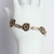 PULSERA PLATA Y ORO TRES FLORES (MRP649)