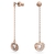 AROS SWAROVSKI GENERATION LARGOS CON BAÑO TONO ORO ROSA (SV5636516)