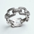 ANILLO PLATA ITALIANA ESLABONES (R2357)