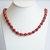 COLLAR DE PLATA CON CORAL RECONSTITUIDO TIFFANY (NT55717R)