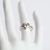 ANILLO DE PLATA RODINADO CORAZON ZIRCONIA Y MICROPAVE (AN10.8A) - comprar online