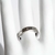 ANILLO PLATA RODINADA CALADO CON CUBIC (R1636) - comprar online