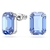 PENDIENTES SWAROVSKI STUD MILLENIA CRISTALES OCTAGONAL AZUL CON BAÑO DE RODIO (SV5614935)