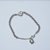 PULSERA PLATA ROLO CON DIJE TREBOL FACETADO (JL27043) - comprar online