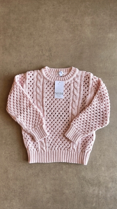 Sweater calado con tza Nedi