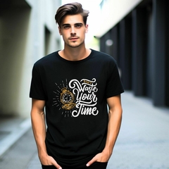 Camiseta Masculina (Waste your time)