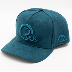 Boné Rios Suede Snapback (Verde Petróleo)