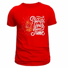 Camiseta Masculina (Waste your time)