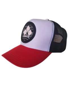 Boné Rios Premium Trucker Gugiu Branco e Vermelho - loja online