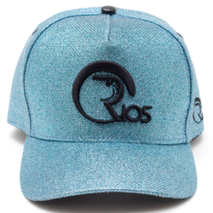 Boné Snapback Rios Azul Celeste com brilho - comprar online