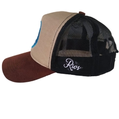 Boné Rios Premium Trucker Marrom Aba em Camurça - comprar online