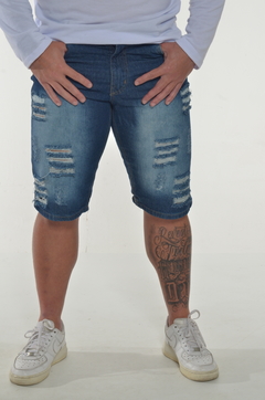 Bermuda Jeans Rios (modelo rasgado)