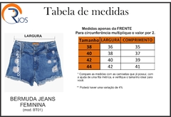 Shorts Jeans feminino (mod. BT01) - loja online