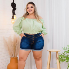 Shorts Jeans PLUS SIZE feminino (mod. AZE01)