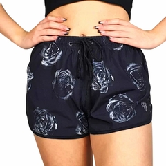 Shorts Tactel Feminino Rios (mod: rosas)