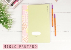 Caderno Flex Que Amor Nos Proteja Floral Verde