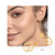 Brinco Argola Folheado a Ouro 18k