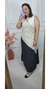 Vestido Longo Tricolor Linho (003776)