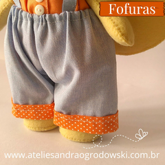 Raposa em Feltro - Tema Bosque Encantado - www.ateliesandraogrodowski.com.br