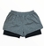 SHORT CON CALZA DE LYCRA LISO - DGV (MELANGE) (234105)