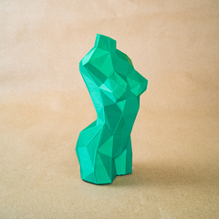 torso-feminino-mulher-estatua-escultura-3d-lowpoly-verde-lado