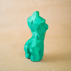 torso-feminino-mulher-estatua-escultura-3d-lowpoly-verde-costas